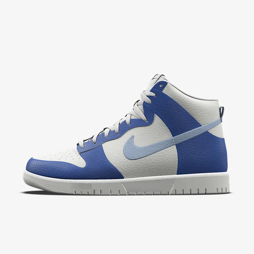 Giày Nike Dunk High Unlocked By You Nữ Xanh Trắng